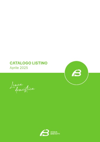 acqua brevetti - catalistino linea domestica 2025